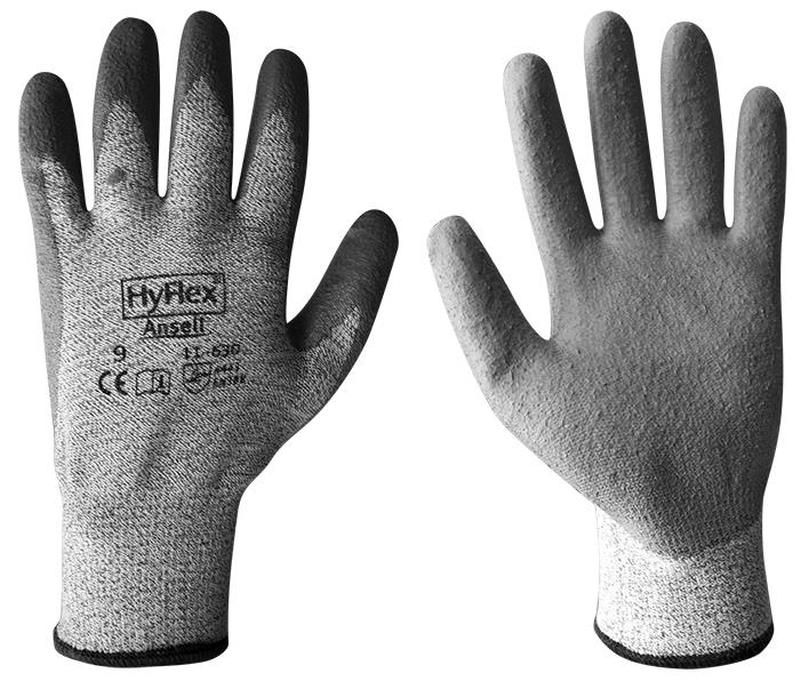Ansell HyFlex 11-624 Cut Protection Gloves – Dyneema, Unisex, Machine Washable – 1 Pair